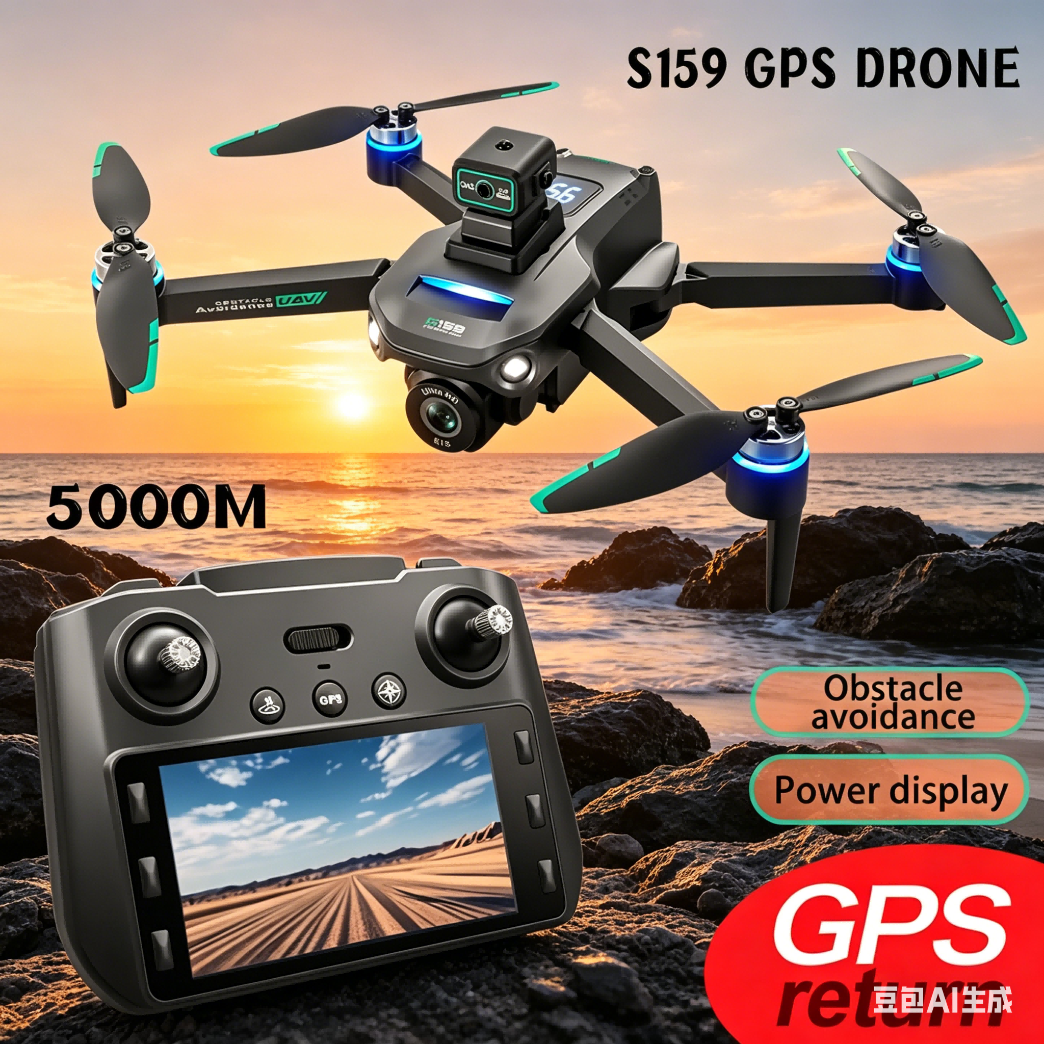 S159 GPS Drone 4K Profesional  - Smart Home Camera recension och pris