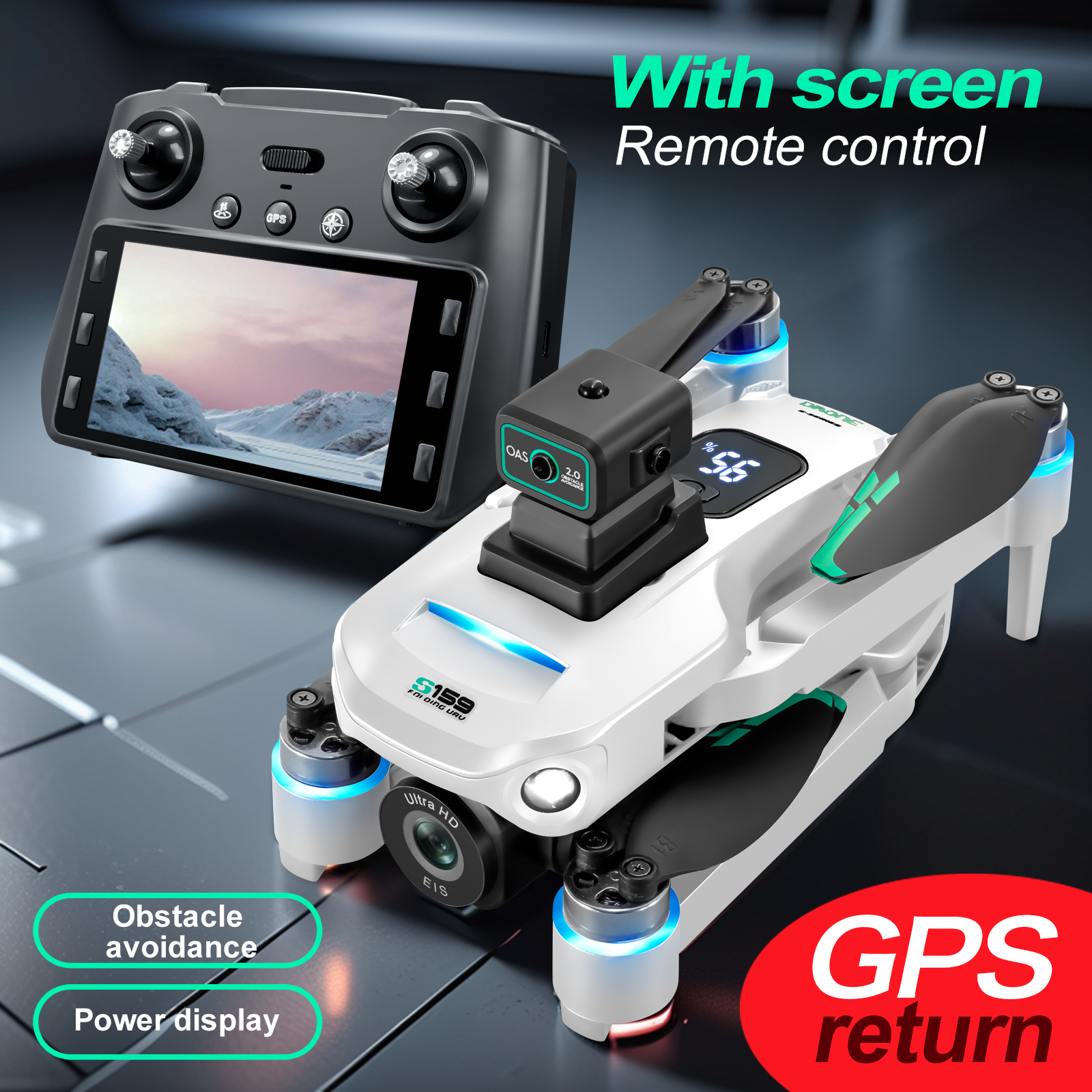 S159 GPS Drone 4K Profesional  - Smart Home Camera recension och pris