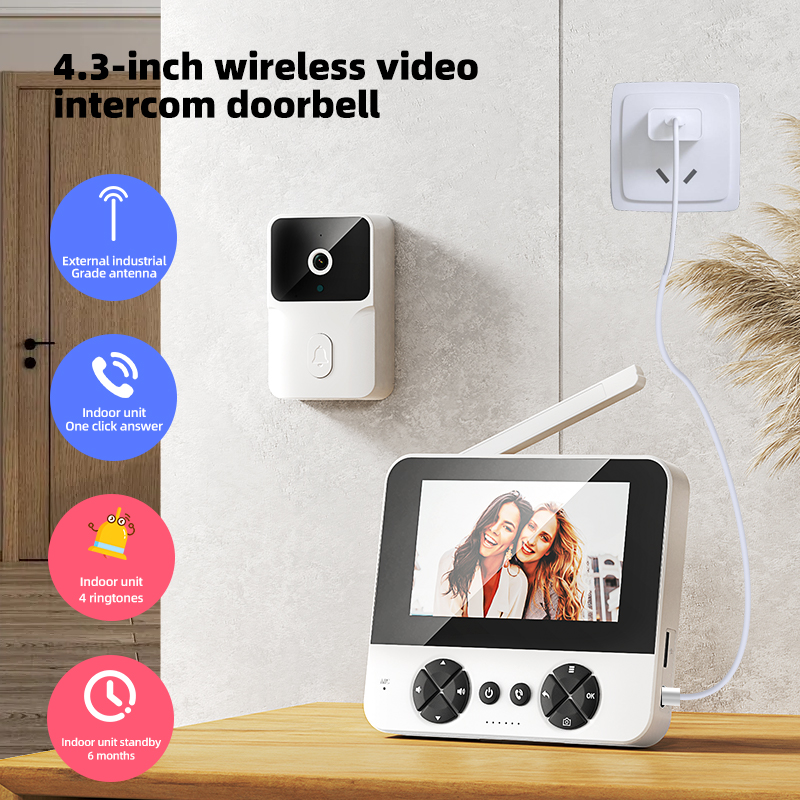 4.3'' Night Vision Video Doorb - Smart Home Video Doorbell recension och pris