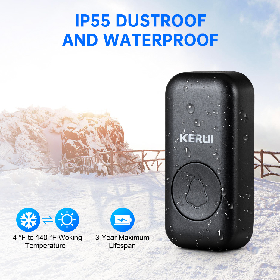KERUI M525 Door Bell Chime Kit - Smart Home Package recension och pris